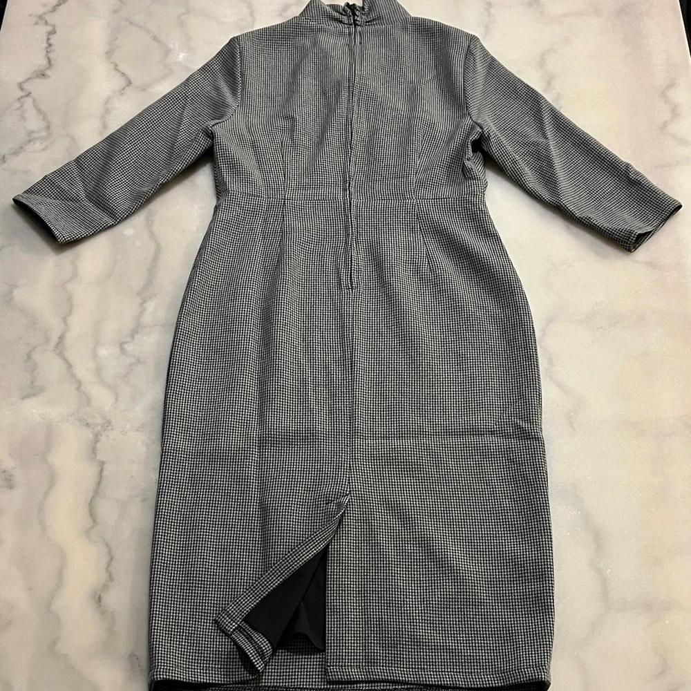 🎈3/4 Sleeve Gray Black Midi Dress🎁$20 Bundle up to 5 lbs Sale 📦 - Picture 8 of 14